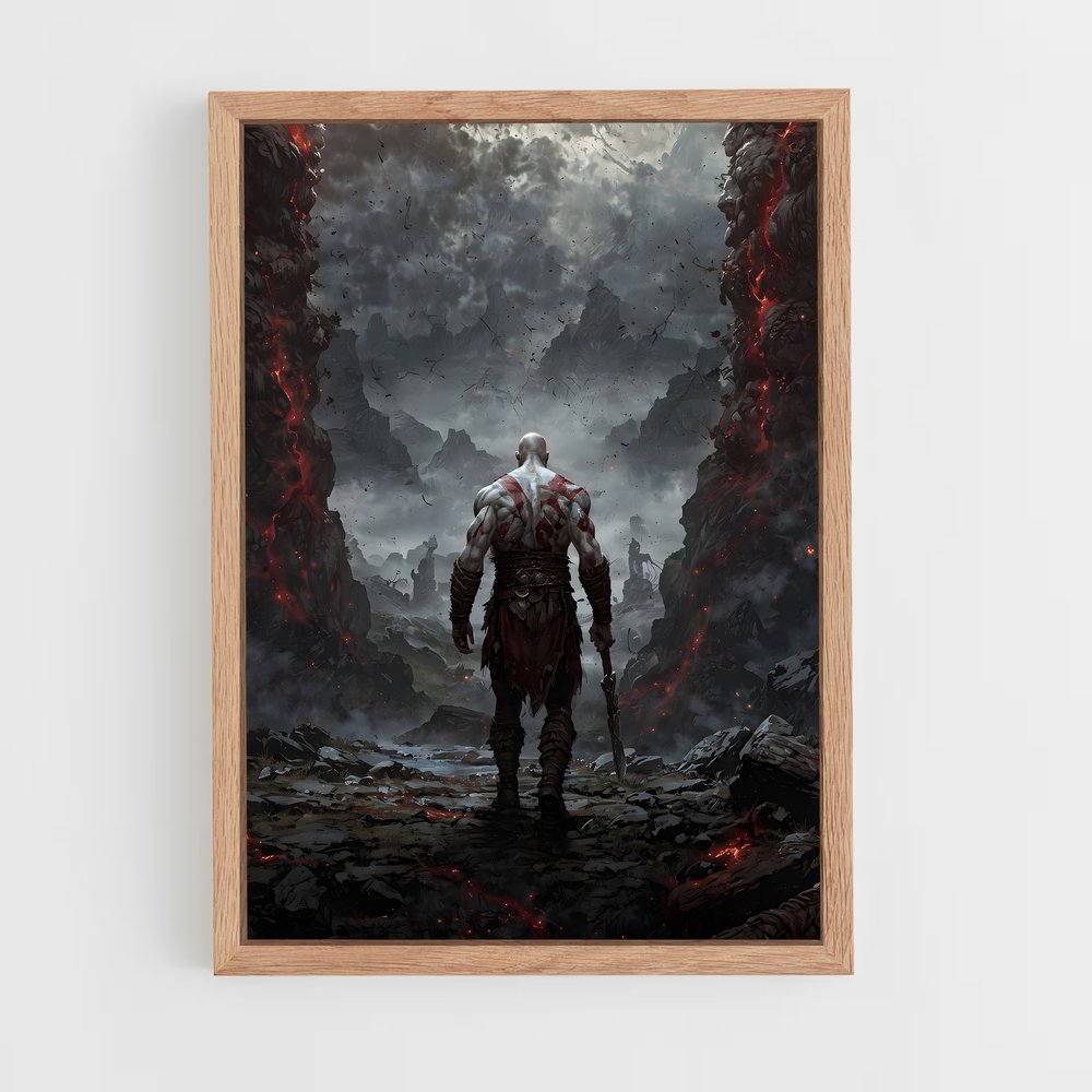 Poster Feu et Fureur – affiche God of War (vue 4)
